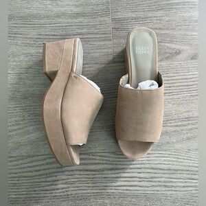 Eileen Fisher Dana Chunky Platform Slide
Mule Sandals Heels Taupe Brown